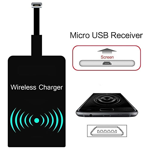 Pad récepteur de charge sans fil Qi (port micro USB) Pad récepteur de charge sans fil Qi (port micro USB)